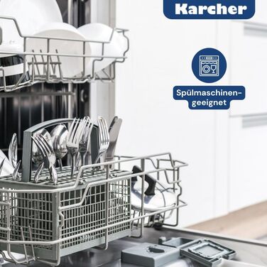 Набір каструль Karcher Jasmin 20 предметів, нержавіюча сталь, для індукції, з кришками, каструлі та сковорода, підходить для всіх плит, посудомийна та духовочна безпека, з мисками з нержавіючої сталі