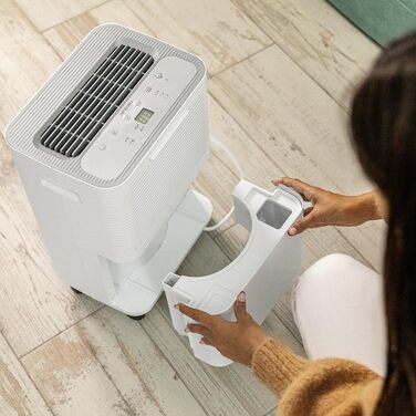 Зволожувач повітря Cecotec BigDry Series 2000: 750 мл/день, резервуар 0.6-2 л, 2 швидкості, 2 режими, площа до 25 м², функція очищення. (2000 Essential) Білий