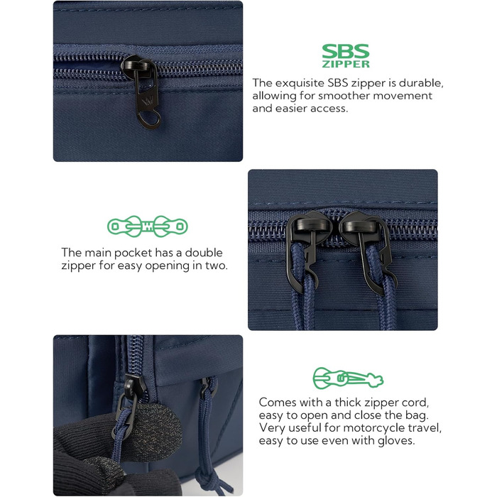 Водонепроникна поясна сумка Waterfly: стильна фанна-сумка для спорту, подорожей та прогулянок (темно-синій)