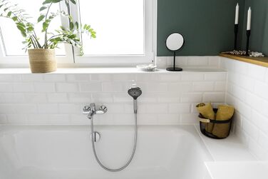 Душова лійка Watersaving із дерева та металу, срібляста, економія води