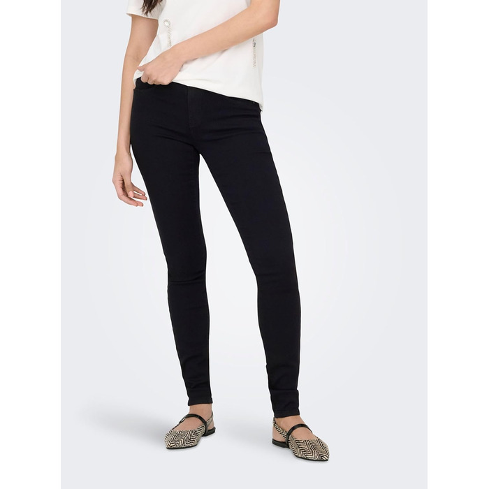 Джинси жіночі ONLY Skinny DNM NOOS сині, базові, стрітстайл, розмір L/32L, Black Denim