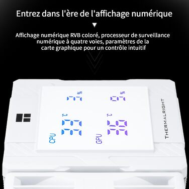 Кулер для процесора TR Peerless Assassin 120 Digital White - 1850RPM, підтримка Intel LGA1700/1851/115X/1200, AMD AM4/AM5