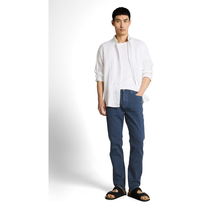 Джинси чоловічі TOM TAILOR TTJOSH Regular Slim з еластаном, синьо-сірий денім (36W/36L)