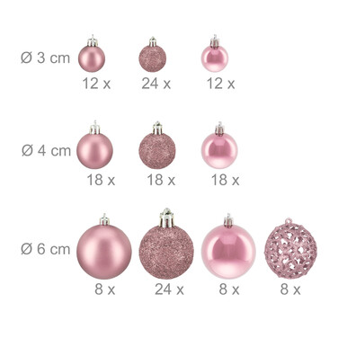 Relaxdays Christmas Baubles - Set of 150