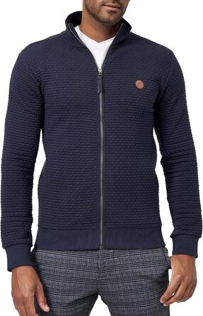 Світшот чоловічий Indicode з коміром-стійкою | Кардиган чоловічий, светр чоловічий (XXL, темно-синій)