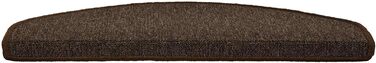 Casa Pura London Stair Treads - Non-Slip Indoor Stair Mats - 15-Piece Set or Individual - Dark Brown