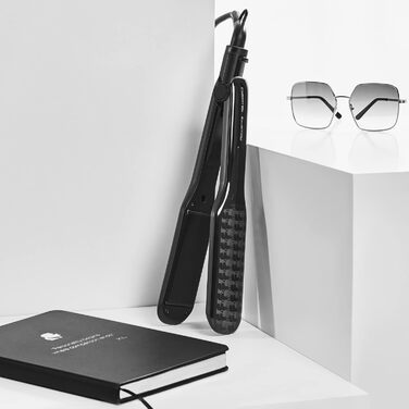Випрямляч для волосся Rowenta x Karl Lagerfeld SF411L Extra Liss з керамічним покриттям, чорний
