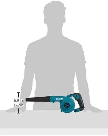 Акумуляторний повітродув Makita 18 В, без акумулятора і зарядного пристрою, синій/чорний