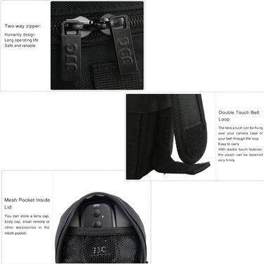 Захисний чохол для об'єктивів JJC для Sigma, Tamron, Nikon, Canon - 125 x 290 мм