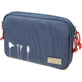 Органайзер для електроніки Troika Business Tech Pouch 2, поліестер, синій, 23,5×17×3,5 см