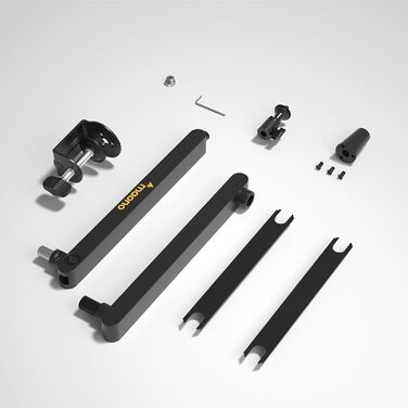 MAONO Тримач для мікрофона BA92 (Чорний) – низькопрофільний з кабелепроводом для чистого робочого місця