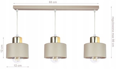 Підвісна люстра в стилі LOFT, стельова LED-лампа для вітальні або над обідній стіл