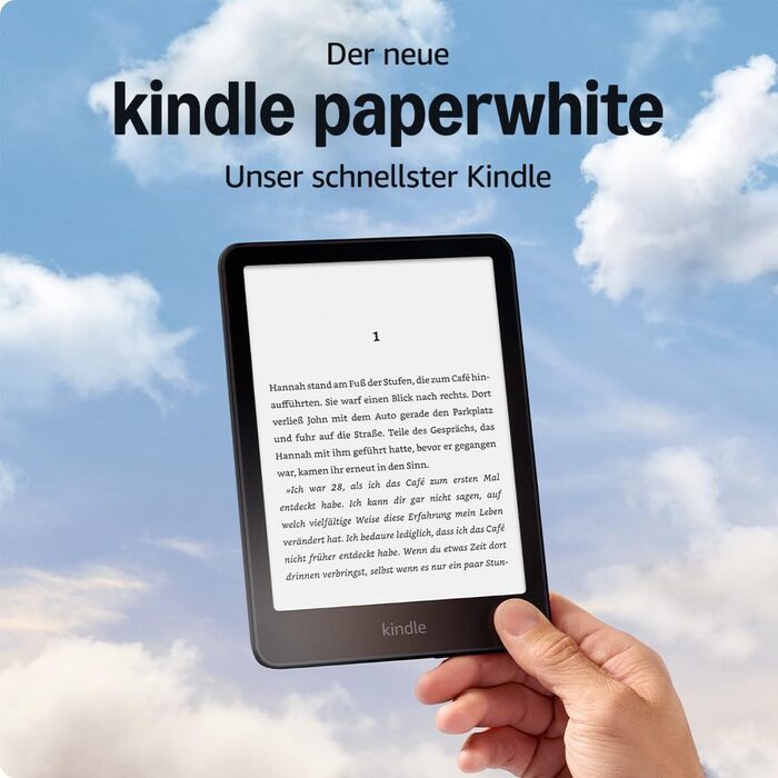 Amazon Kindle Paperwhite (16 GB) – Чорний, Відновлений, з рекламою, 7
