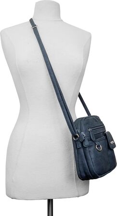 Сумка кросбоді жіноча MultiSac North South Mini Zip Around Indigo (Heirloom) - оригінальна якість