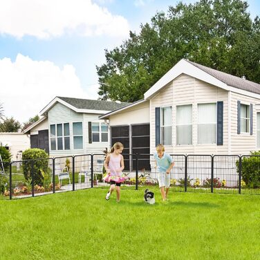 Вольєр для собак Yaheetech 8-секційний, 80 см, для квартири та саду, збірка без інструментів