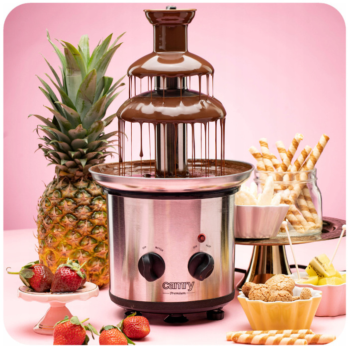 Шоколадний фондан на 3 яруси, 0,65 л, Fondue 320 Вт