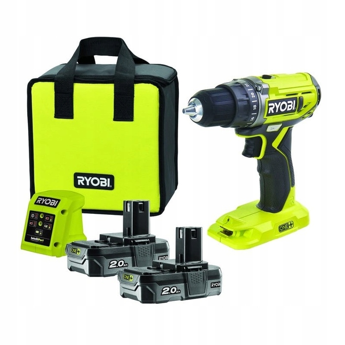 Акумуляторний дриль-шурупокрут Ryobi 18 V 2,00 Ah 50 Nm з сумкою
