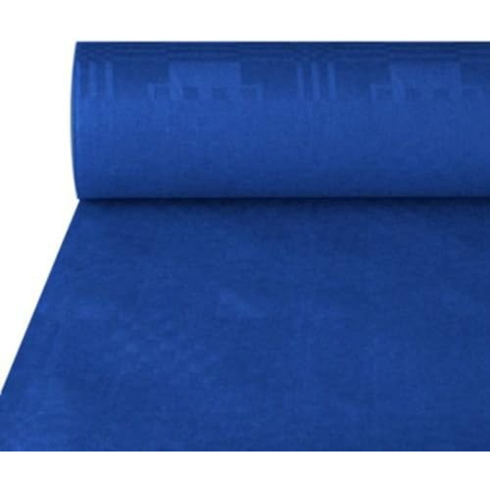 Navy blue tablecloth, damask weave, 50x1m