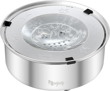 Нержавійна миска для води для собак без облизування, 1л, анти-облизування, неслизька, з захистом від протікання, для маленьких та середніх собак