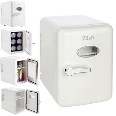 Zilan 2в1 Міні-холодильник: охолодження та підігрів, 4 літри, з підсвіткою. Косметичний холодильник для макіяжу та догляду. Компактний кухонний холодильник