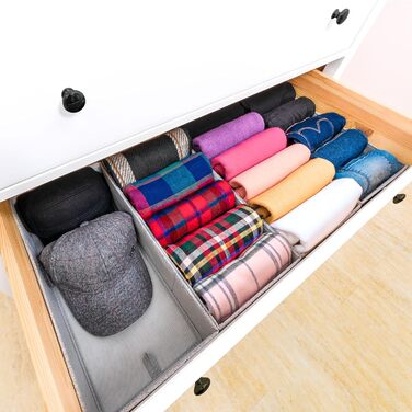 For IKEA dresser; THE ORIGINAL; perfect fit; Stable base; Drawer organization system for changing supplies, children's clothes, socks, underwear; 5-piece set (HEMNES FileFolding)