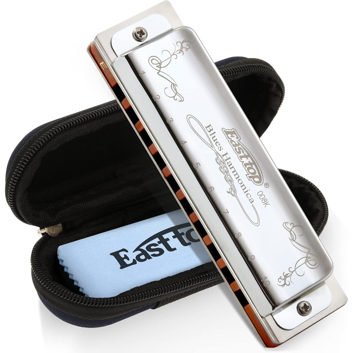 Гармоніка блюз East Top Diatonic 008K (E) - 10 отворів, 20 тонів, для дорослих, професіоналів та студентів