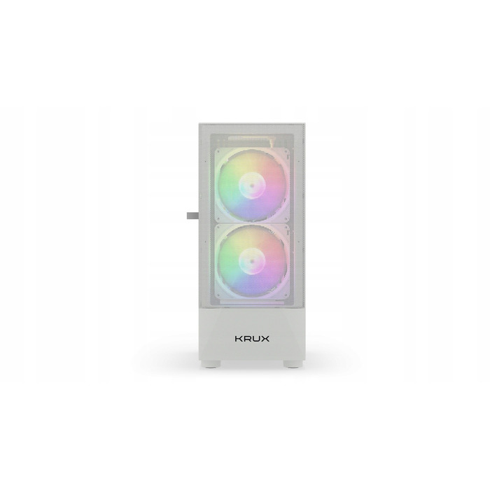 Корпус для ПК Krux Vako RGB ATX, загартоване скло, вентилятори 2x140мм 1x120мм, білий