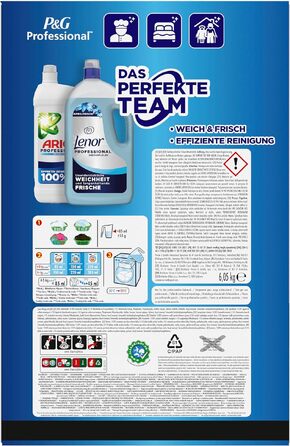 Універсальний пральний порошок Ariel Professional Fresh для професійного використання, проти жирних плям, 6.01 кг