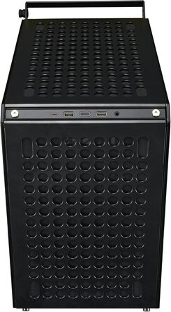 Корпус для ПК Cooler Master Qube 500 Flatpack: ATX, повністю модульний, з 120 мм вентилятором SF-L та вертикальною підсвічуванням для відеокарти, підтримка EATX, 2 x 280 мм радіатори, колір м'ятно-зелений (чорний)