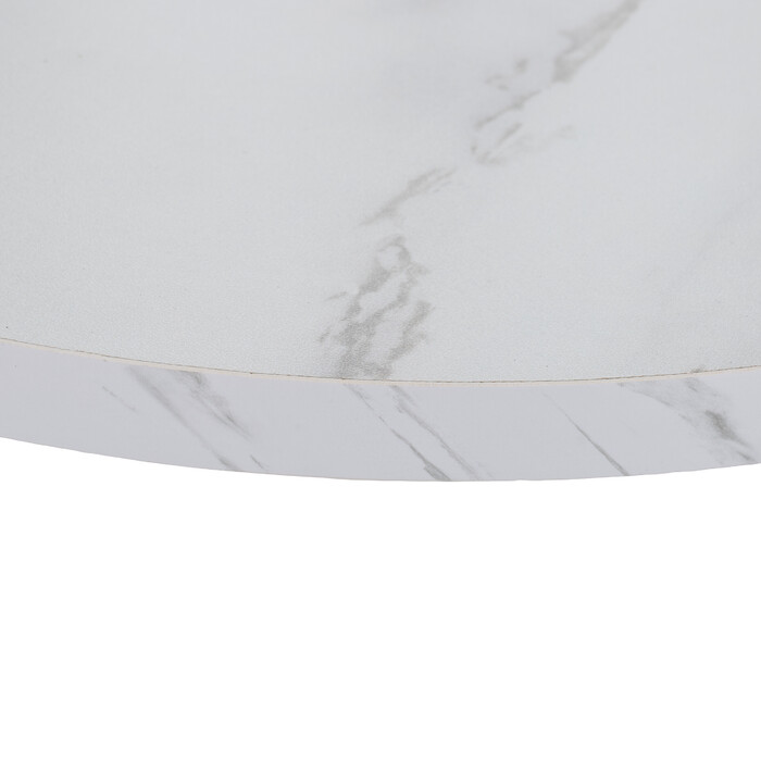 Relaxdays Side Table with Marble Look