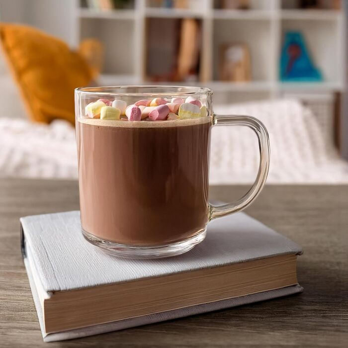 Набір склянок для лате макіато Krosno Glasmark 4 шт., 200 мл (кавові, для чаю, десертних, води, глінтвейну, айс-кафе)