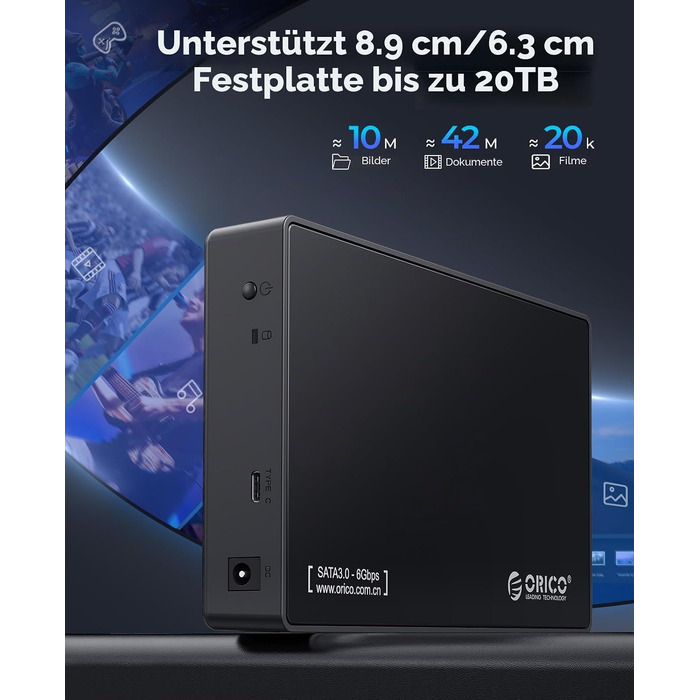 Зовнішній корпус для HDD/SSD ORICO 3.5/2.5