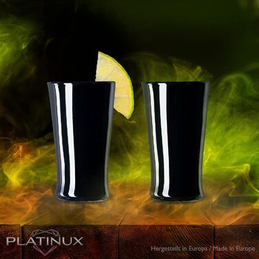 Чорні келихи для шампанського PLATINUX (6 шт.) 210 мл - келихи для шампанського, келихи для ігристі, шотові келихи