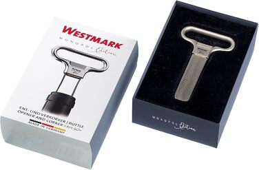Набір для вина Westmark Wein-Set 6 предметів: штопор, відкривачка Ah-So, 5 лійк для розливу, сталь/цинк/PET, срібно-чорний, 628533E6