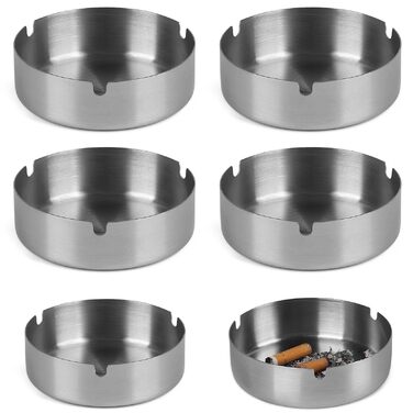 Настінний попільничка CPROSP з нержавіючої сталі, 28.5x6.5 см, з замком, для саду, подвір'я, вілли (6 шт.)