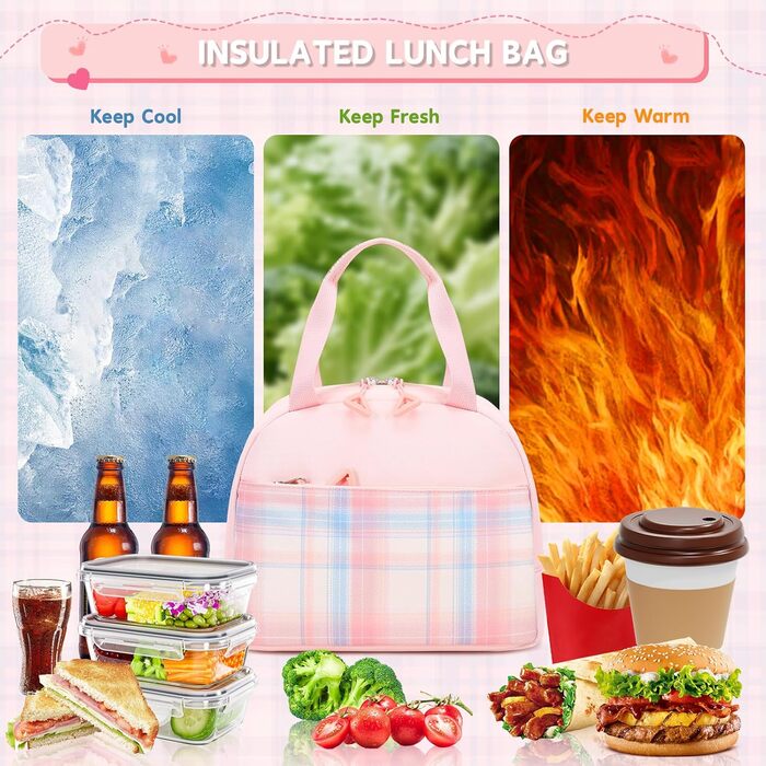 Рюкзак для дівчаток: стильний шкільний рюкзак з великою місткістю (рожевий, 3-в-1)