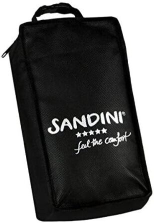 SANDINI TravelFix Regular Size – Microfiber – Premium Travel Pillow Made in EU / Neck Pillow with Ergonomic Support – Free Carrying Bag with Attachment Clip