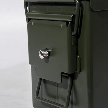 Ammunition Box, US Ammo Box, Cartridge Box, Storage Box for Lithium Batteries, Ammunition (Lockable - 28cm) (Lockable - 30cm)
