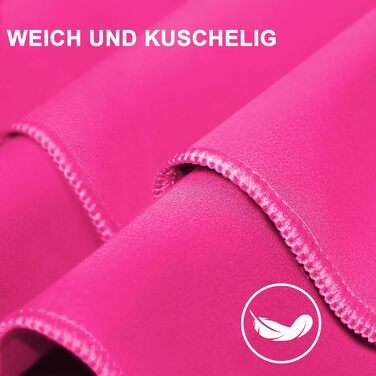 Набір рушників з мікрофібри (3 шт.) – швидковисихаючі, для подорожей, спорту, пляжу (180x90cm, 80x40cm, 50x30cm), рожеві