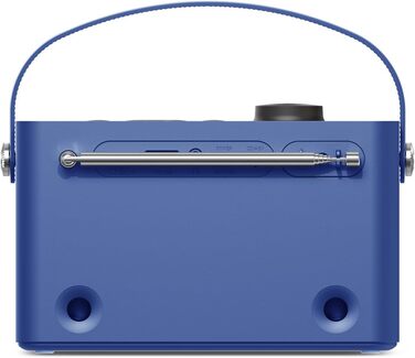 Inscabin M60: Портативне DAB/DAB+ FM-радіо з Bluetooth, подвійними динаміками та будильником (блакитний)