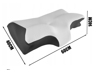 Ортопедична подушка з ефектом пам'яті (memory foam) з профілем для підтримки шиї та зменшення болю в頸ві