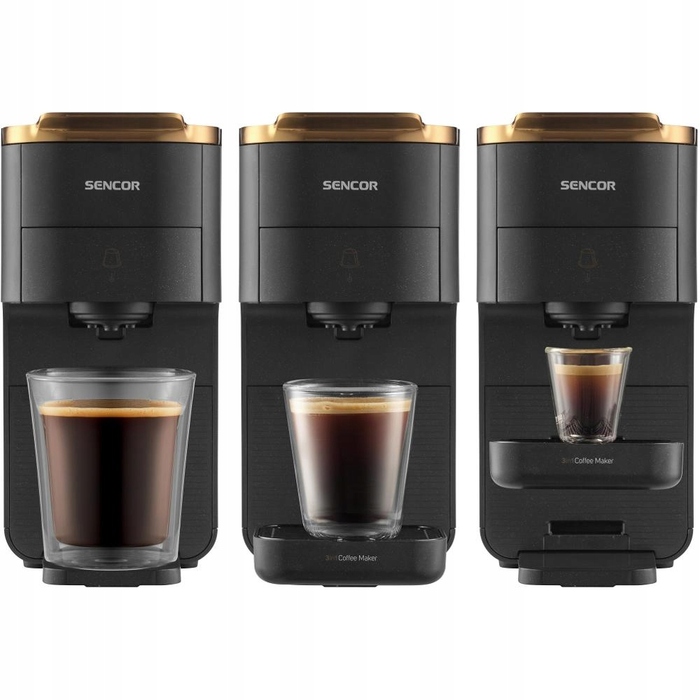 Капсульна кавомашина Sencor SCC 1000BK, 20 бар, чорна