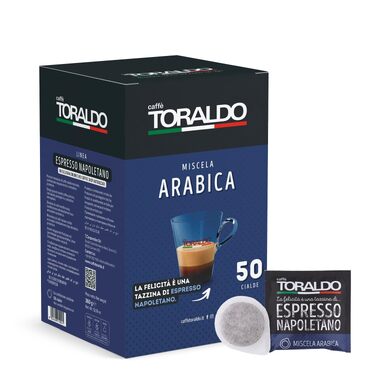 Кава Caffè Toraldo Miscela Arabica в падах ESE 44, 7г x 150 шт, 100% арабіка