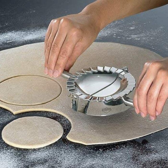 Форма для равіолі Küchenprofi PASTACASA MIDI, 12 см, нержавіюча сталь, підходить для посудомийної машини, для приготування равіолі, вареників, пельменів