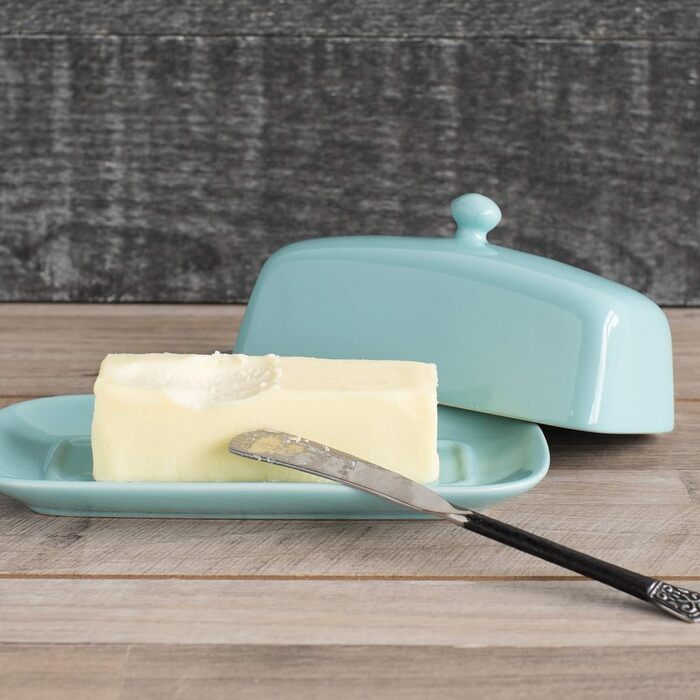 Now Designs Butterdose Rectangular Eggshell Blue