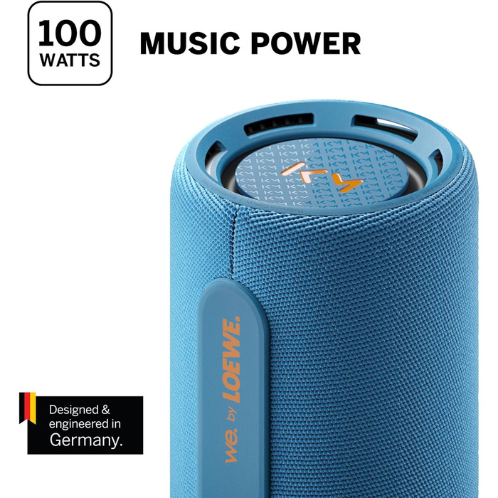 Loewe We. HEAR Pro: Портативна Bluetooth колонка 60W, водонепроникна, до 17 годин роботи, для дому та вулиці (денім)
