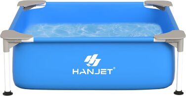 Басейн сталевий каркасний 110x110x35 см, блакитний - для саду та відпочинку