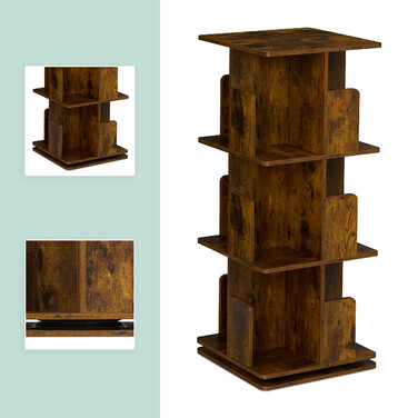 Corner Bookshelf with Industrial Design