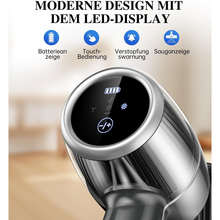 Бездротовий акумуляторний пилосос - вертикальний, без мішка, для тварин та килимів. Вертикальний пилосос з зарядною станцією