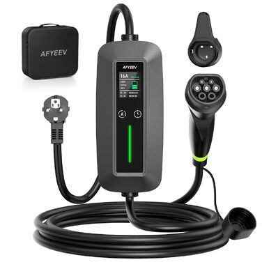 Кабель зарядного пристрою для електромобіля Schuko 6м 3.68kW 6-16A (Тип 2), EV, KS10-01, KS10-3.6kW